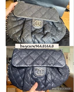 Luxe Bag Spa - A close-up look at this restored Chanel Chevron