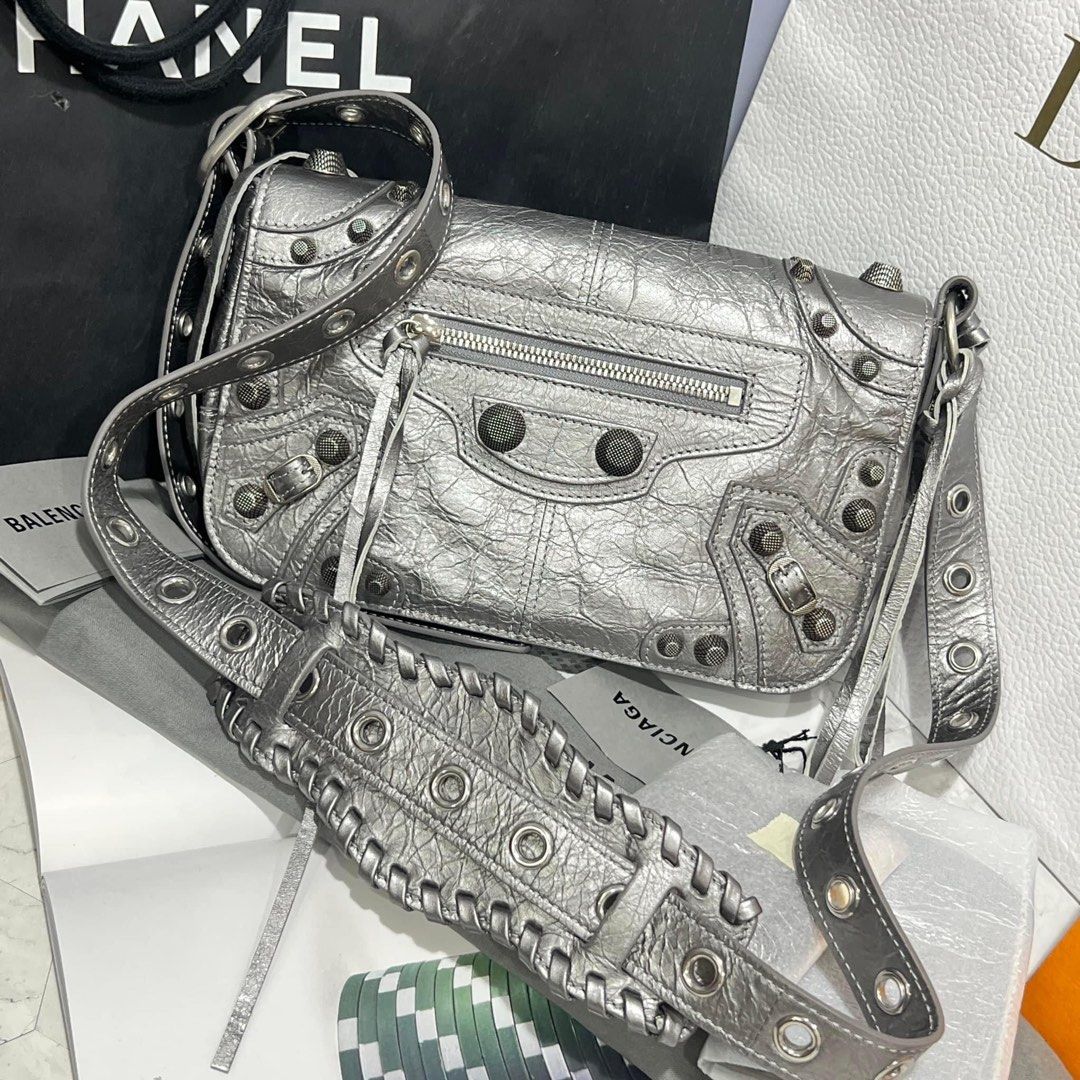 BALENCIAGA 巴黎世家主打新款 719082210 LE CAGOLE MEN XS-銀灰色
