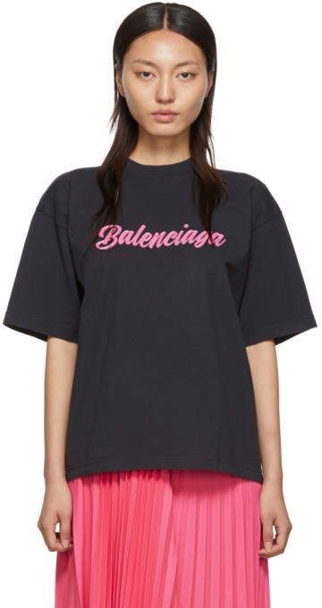 Tshirt Balenciaga Pink size L International in Cotton  20311633