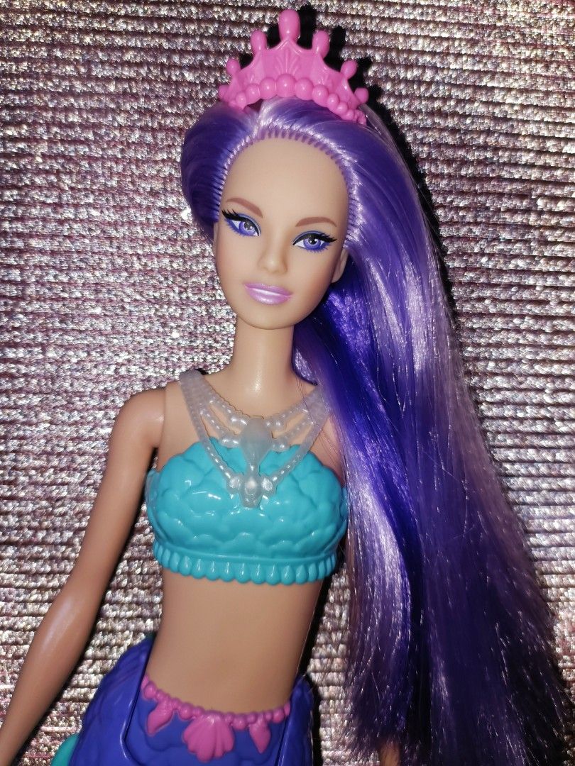 Barbie mermaid purple hair deals