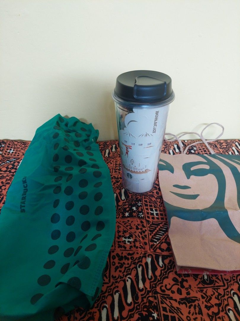 Baru Tumbler Starbucks edisi Boracay Filipina, Antik, Pajangan di Carousell
