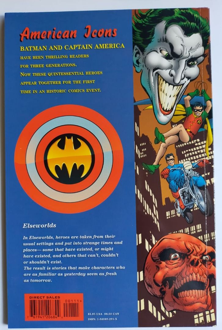 Batman and Captain America by John Byrne - Marvel/ DC Elseworlds 1996 New  Mint, Hobbies & Toys, Books & Magazines, Comics & Manga on Carousell