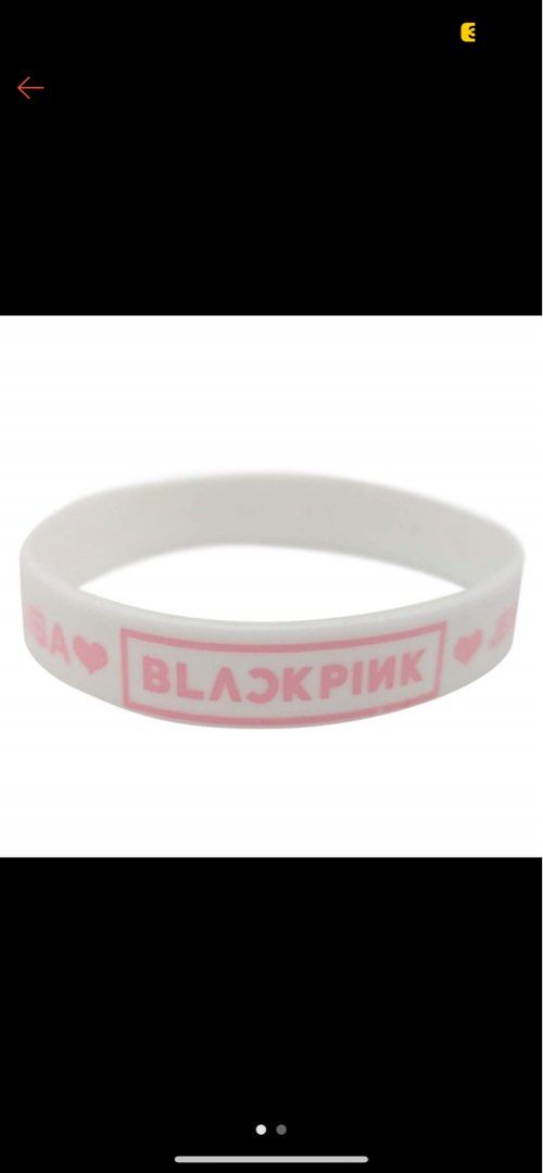 Blackpink black white silicone wristband Luxury Accessories on