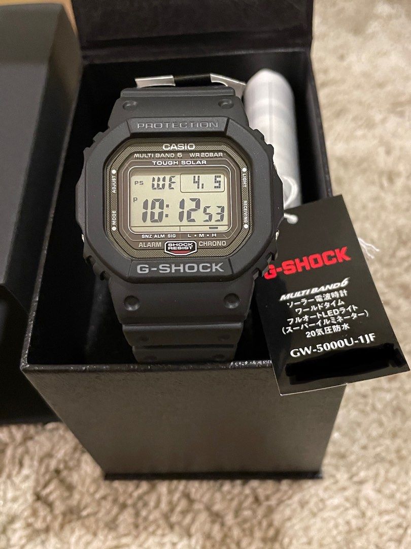 BNIB Sealed Unworn G-shock GW-5000u-1jf solar multiband watch, Men's  Fashion, Watches  Accessories, Watches on Carousell