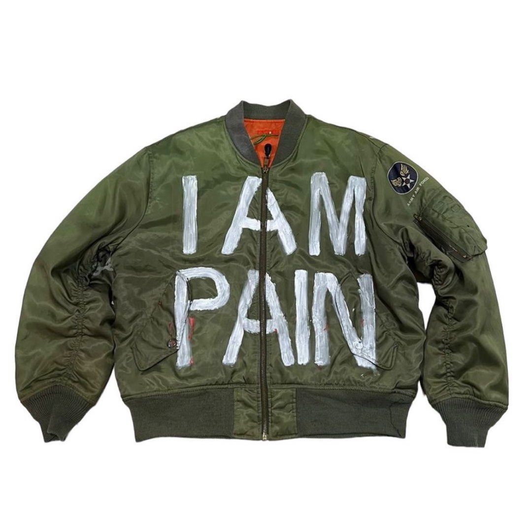 HELLRAISER Bomber Jacket Custom Paint, Men's Fashion, Coats, Jackets and Outerwear on Carousell