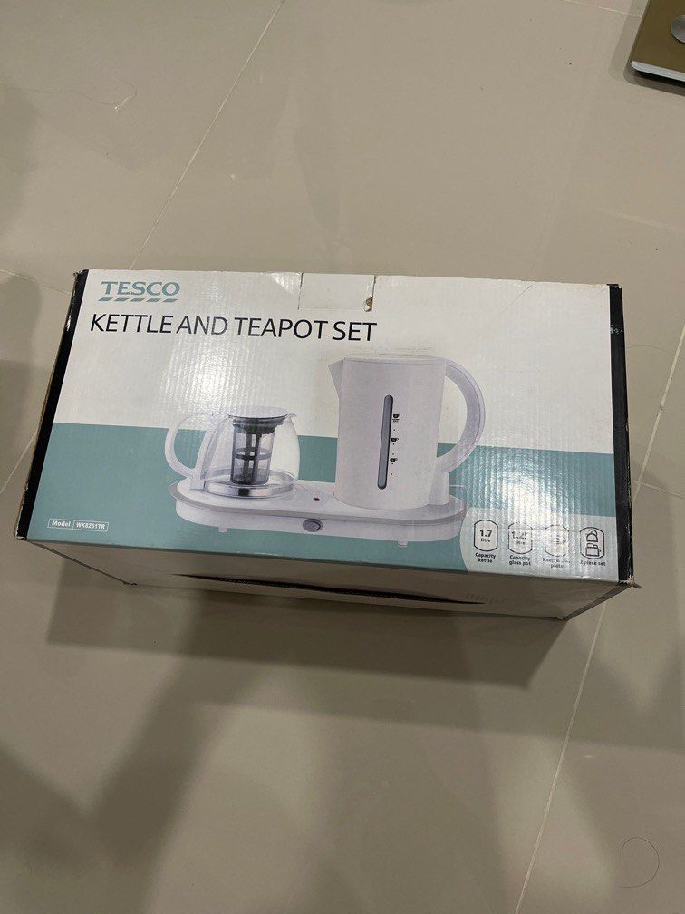 [Brand New]TESCO 1.7 litre Kettle and Teapot set, TV & Home Appliances