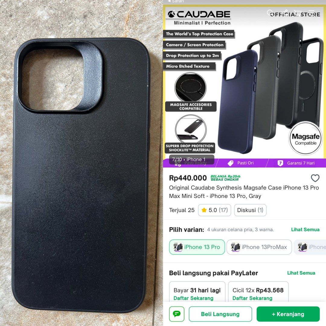 Case iPhone 13 pro max merk Coudabe, Telepon Seluler & Tablet