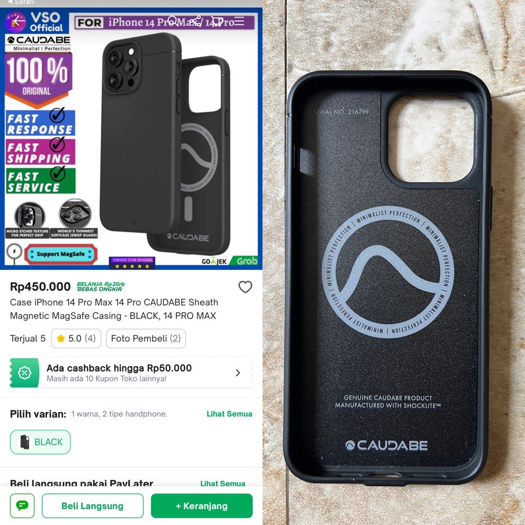 Case iPhone 13 pro max merk Coudabe, Telepon Seluler & Tablet