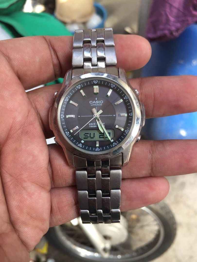 Casio LINEAGE TITANIUM LCW-100T, Men's Fashion, Watches & Accessories ...
