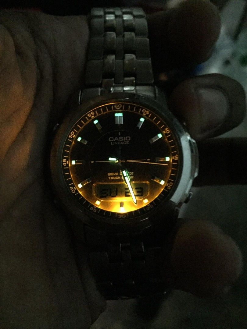 Casio LINEAGE TITANIUM LCW-100T, Men's Fashion, Watches & Accessories ...