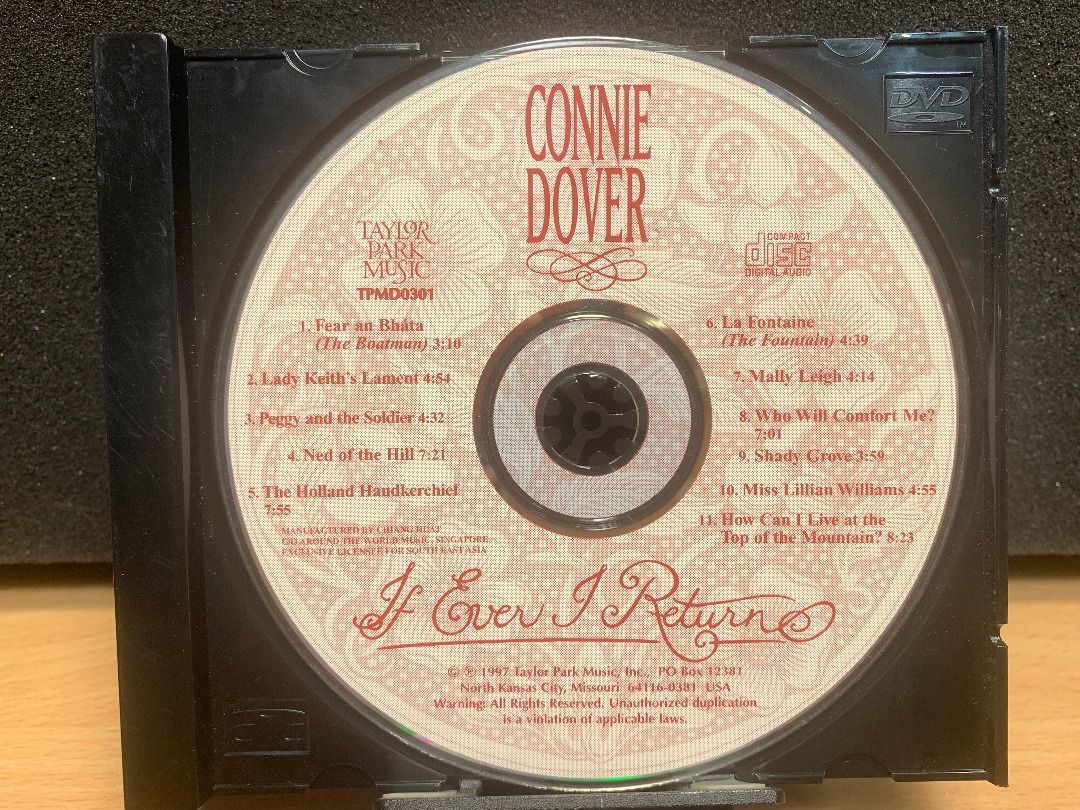 CD - Connie Dover - If Ever I Return, Hobbies & Toys, Music
