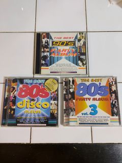 CD The Best 80s , 80s Vol.3 & 90s Party Album