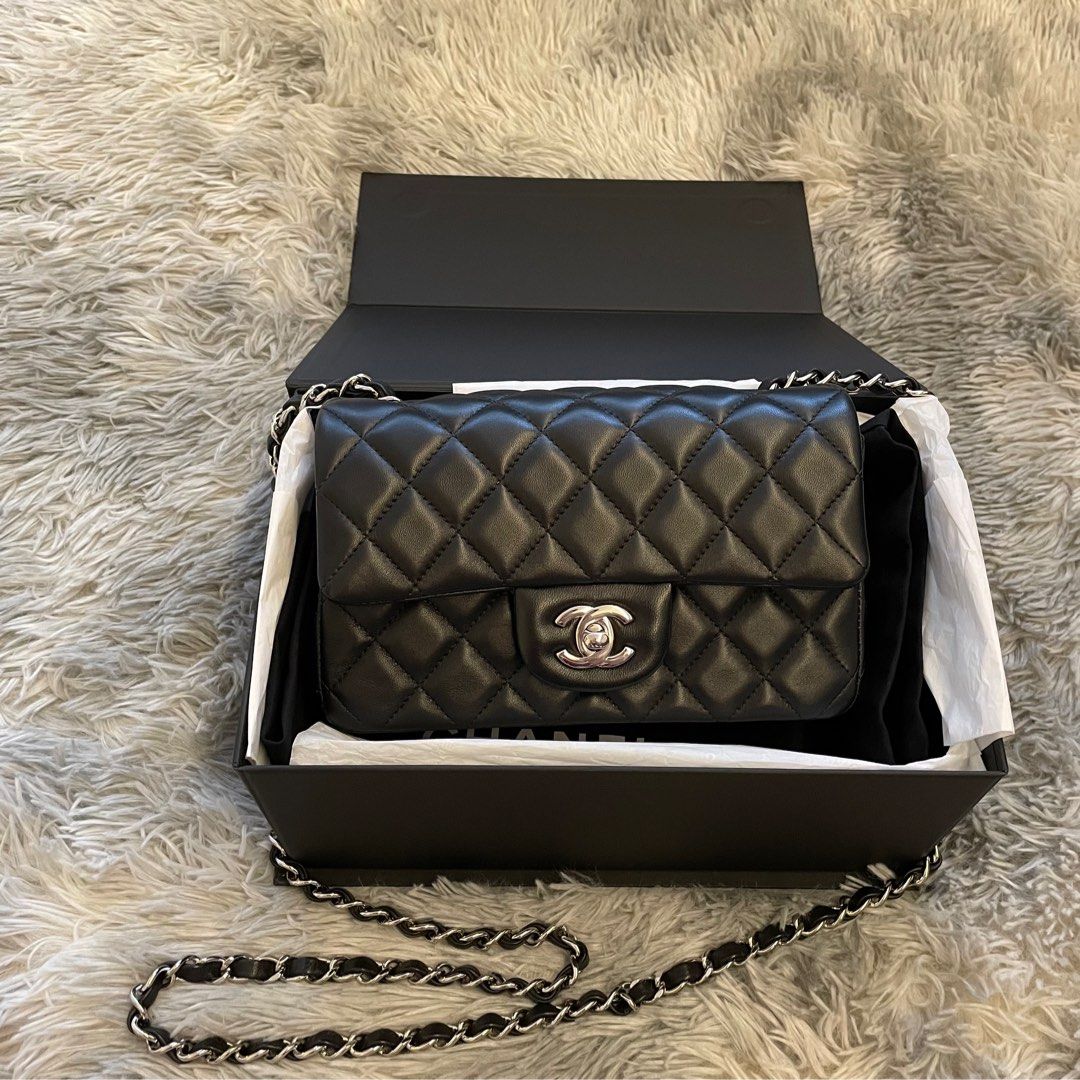 Chanel mini rectangular classic Flap Bag, Luxury, Bags & Wallets on  Carousell