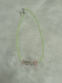Charm necklace and ring! (Set)