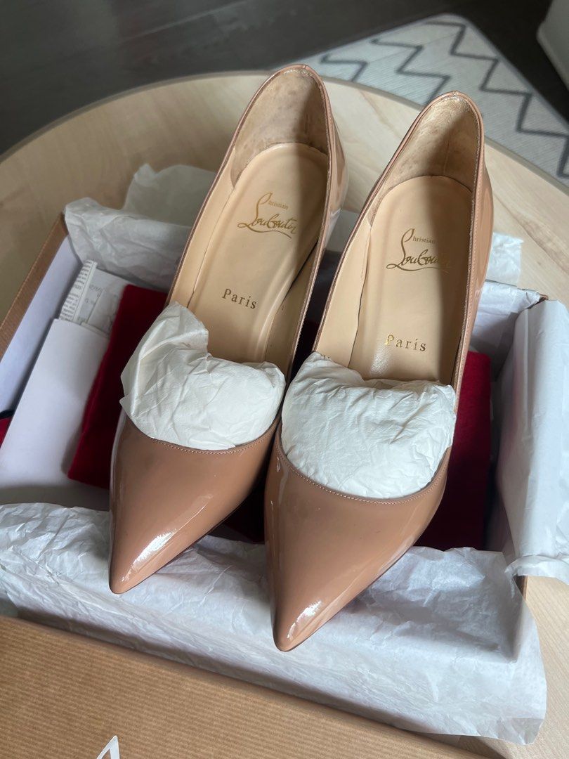 Christian louboutin high heels Pigalle 85 patent calf 39