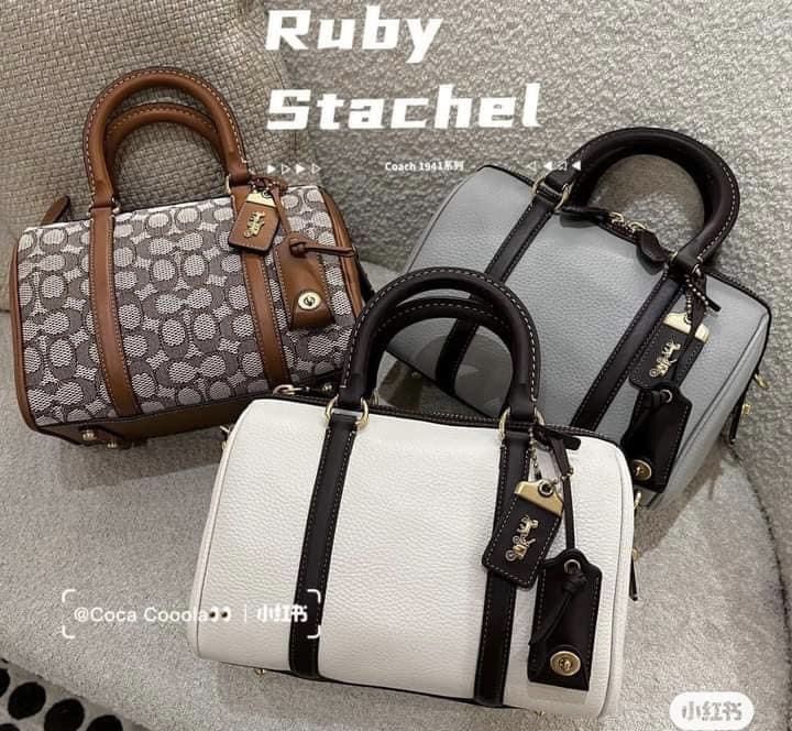 COACH ruby satchel 👜 (Category: Luxury Bags & Wallets) located in Las Pinas. Submitted by yhn_boutique (Listing ID 1228751760, Image 1). Description: Actual pic posted 📌Cash on delivery via lalamove/grab 📌J&T pay today ship today 📌complete inclusions pls: visit my page & carousell acct for peace of mind TY! 🛍️ DISCLAIMER: not affiliated or endorsed with any of the brands featured on this page. All copyrights and trademarks belong to the orig
