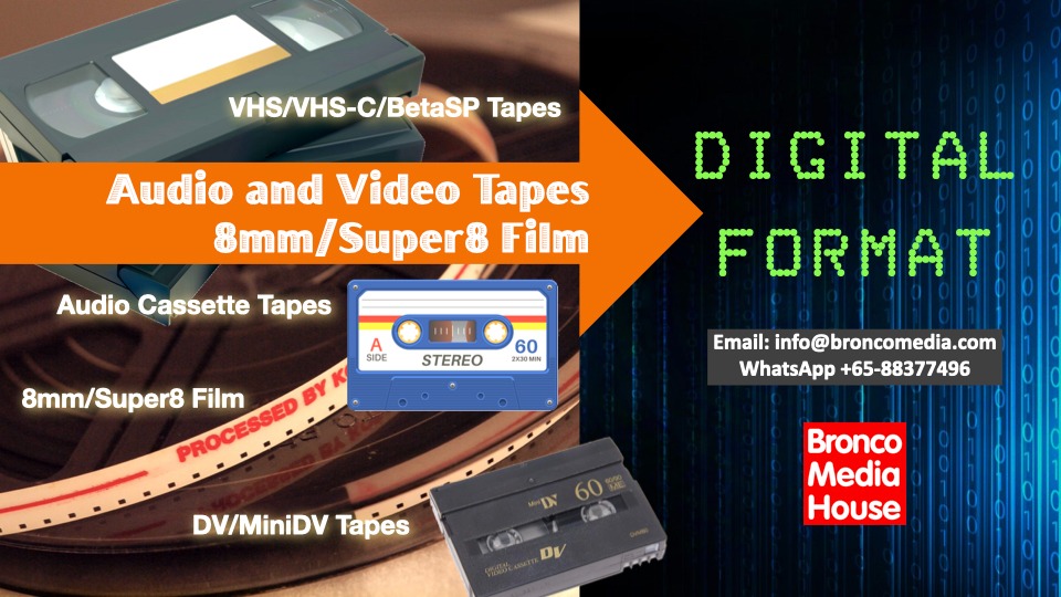 Convert and Digitise your old analogue Audio/VHS Video/DV/MiniDV Tapes