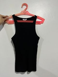 Cotton On Ribbed Tank Top Black