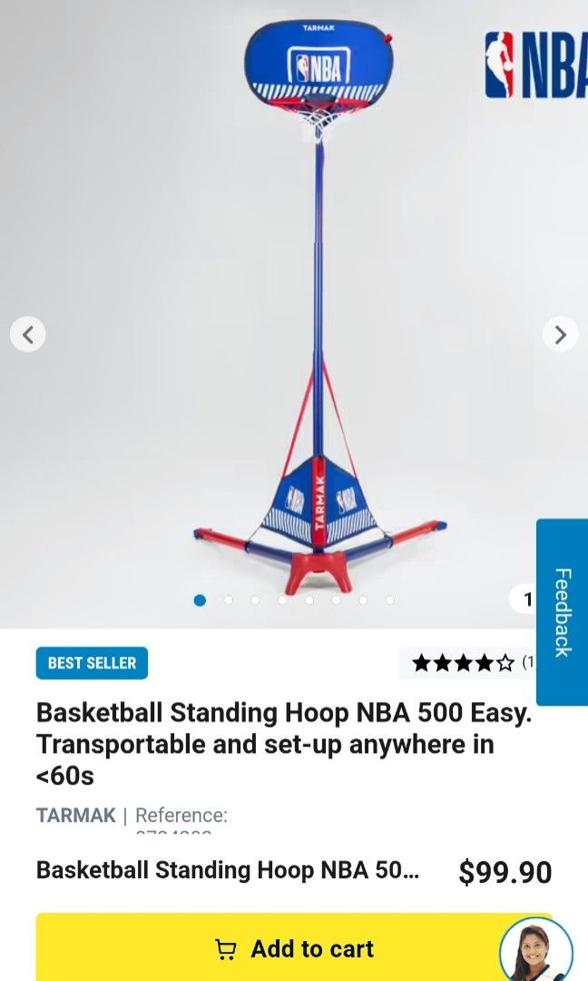 Decathlon basketball hoop portable, Sports Equipment, Sports & Games