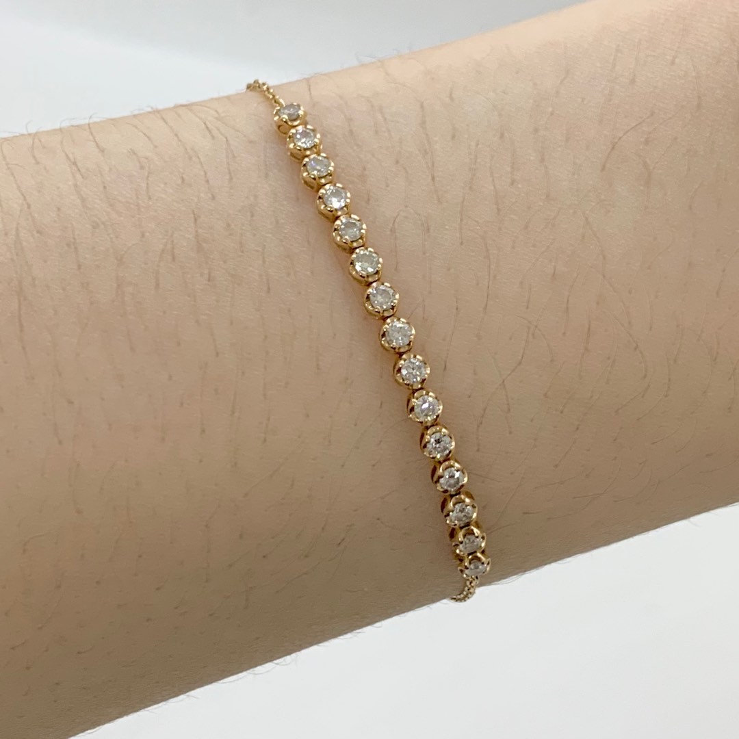 Diamond Half Tennis Bracelet from Manila Diamond Studio, Women's