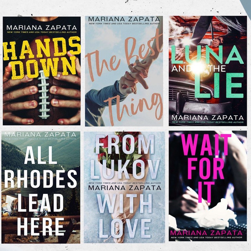 (Eng) Mariana Zapata Books Collection (From Lukov with Love, All Rhodes