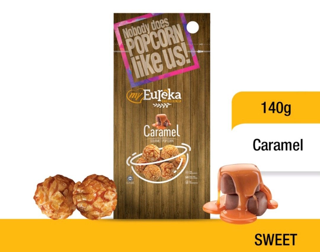 Eureka Popcorn Various Flavors Available, Food & Drinks, Packaged