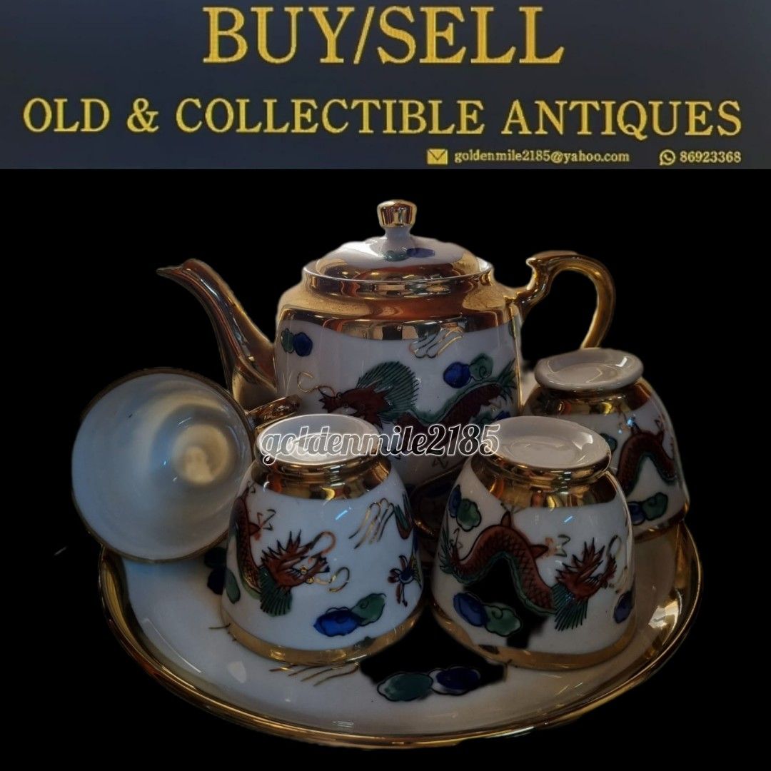 Geisha Porcelain Tea Set, Hobbies & Toys, Memorabilia & Collectibles, Vintage Collectibles on