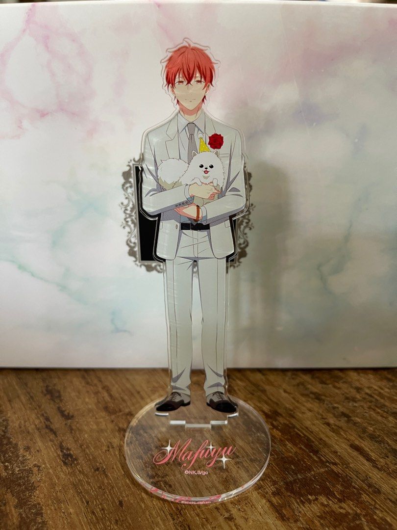 Given Mafuyu Satou Acrylic Stand (Category: Character Goods) located in Paranaque City. Submitted by gmed26 (Listing ID 1228818673, Image 1). Description: Limited + Exclusive «Blue Lynx “The Party” Pop Up Store in Loft» bought for around 2500 pesos total from Otsukai .