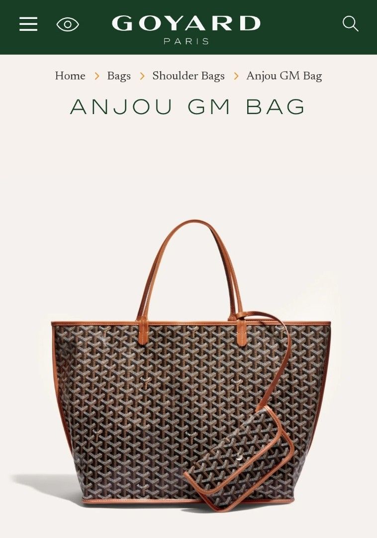 GOYARD Anjou GM Bag #luvluxe, Luxury, Bags & Wallets on Carousell