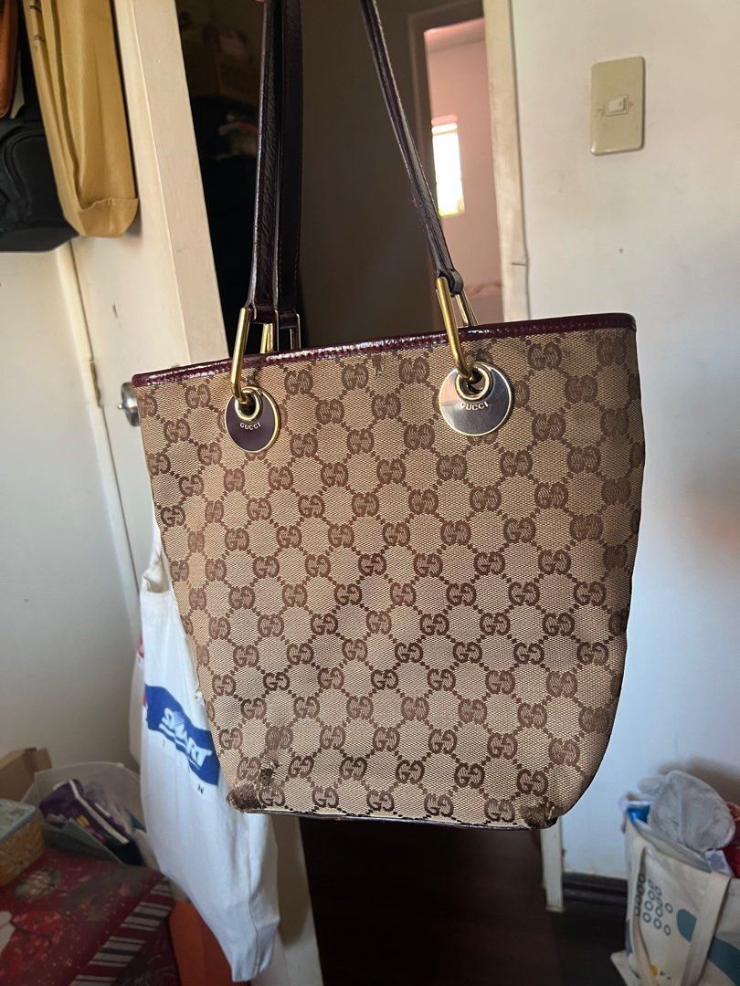 Gucci Eclipse Bucket Tote, Luxury, Bags & Wallets on Carousell