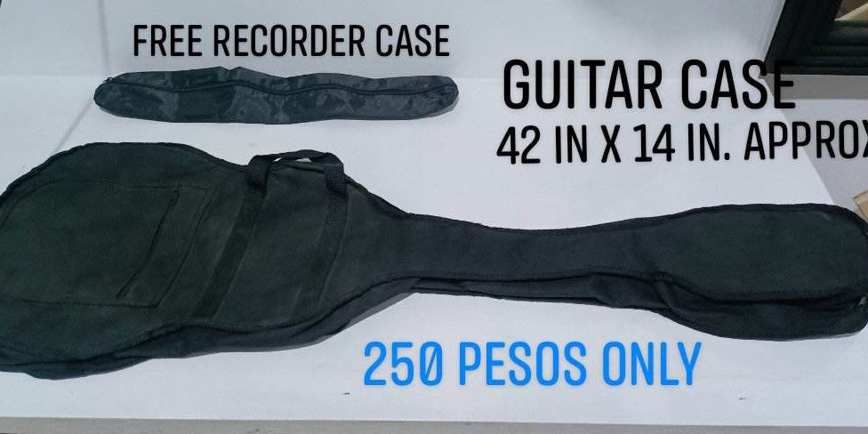 Guitar Case (Category: Musical Instruments) located in Paranaque City. Submitted by nice.ones (Listing ID 1228738385, Image 1). Description: *pre loved guitar case *no flaws *with free recorder case that you can use for other knickknacks 😉.