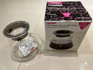 HARIO V60 Range Server 600 Clear 600ml雲朵玻璃壺 五折
