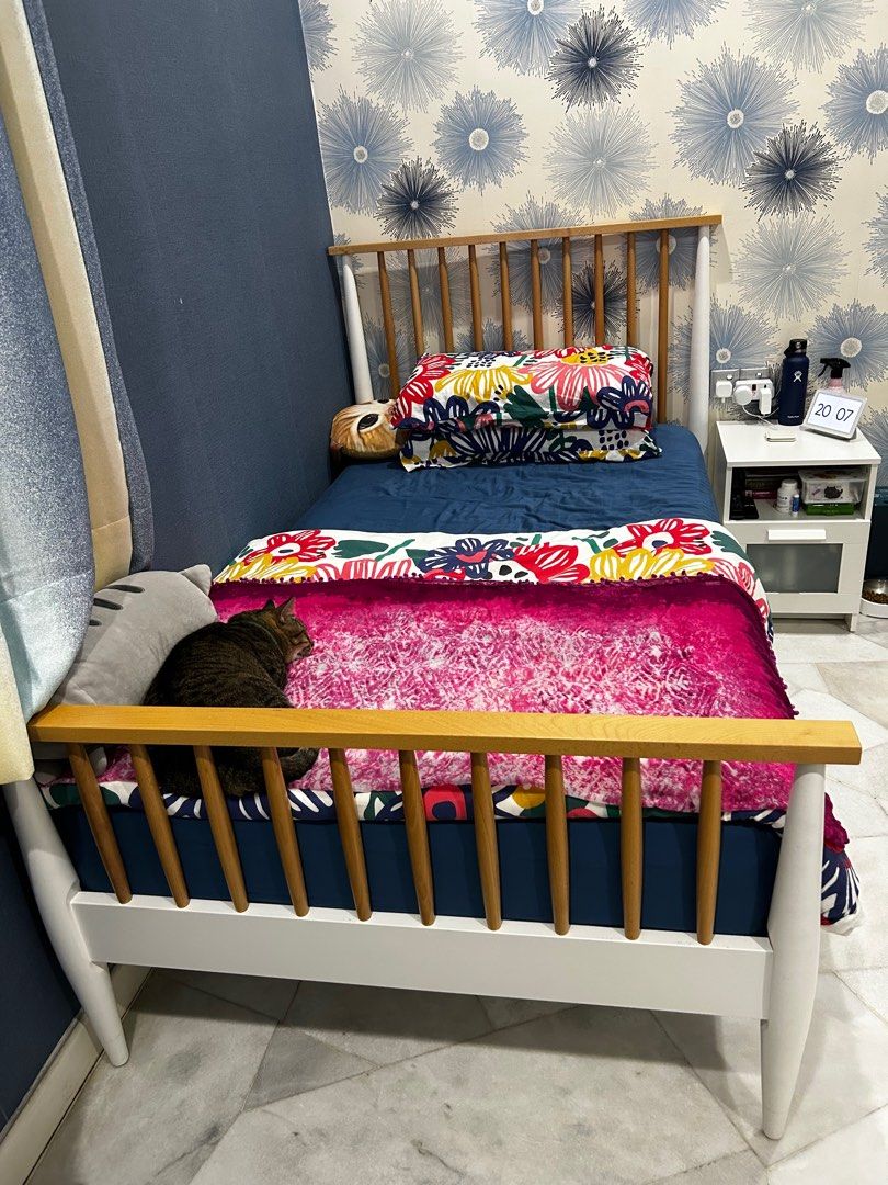 Harvey Norman Anson II Super Single Bed, Furniture & Home Living