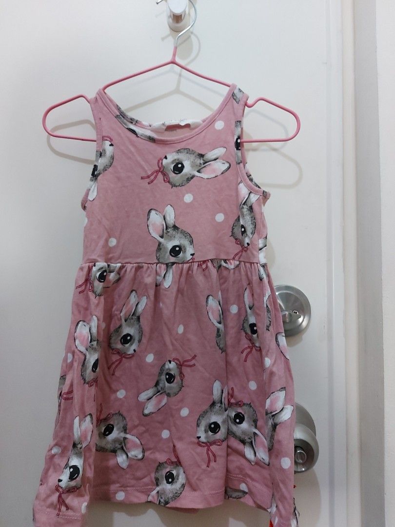 Hu0026M Bunny Dress, Babies u0026 Kids, Babies u0026 Kids Fashion on Carousell