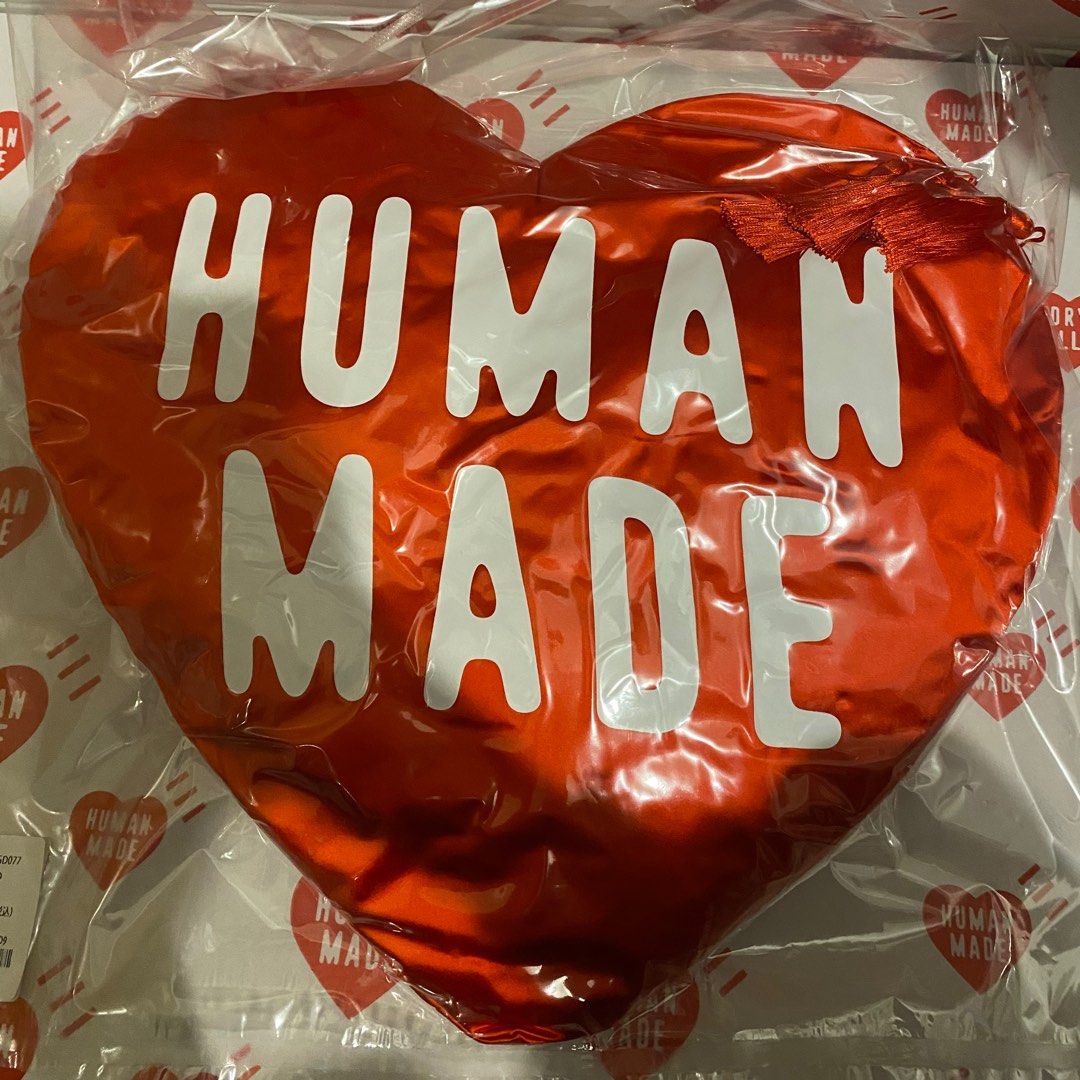 Human Made Heart cushion, RED