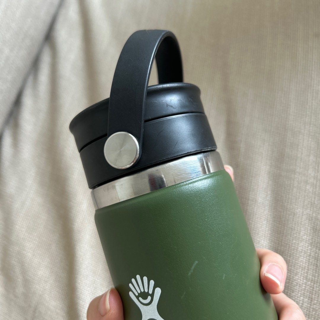 Hydro Flask 16 oz Wide Mouth Bottle with Flex Sip Lid Olive