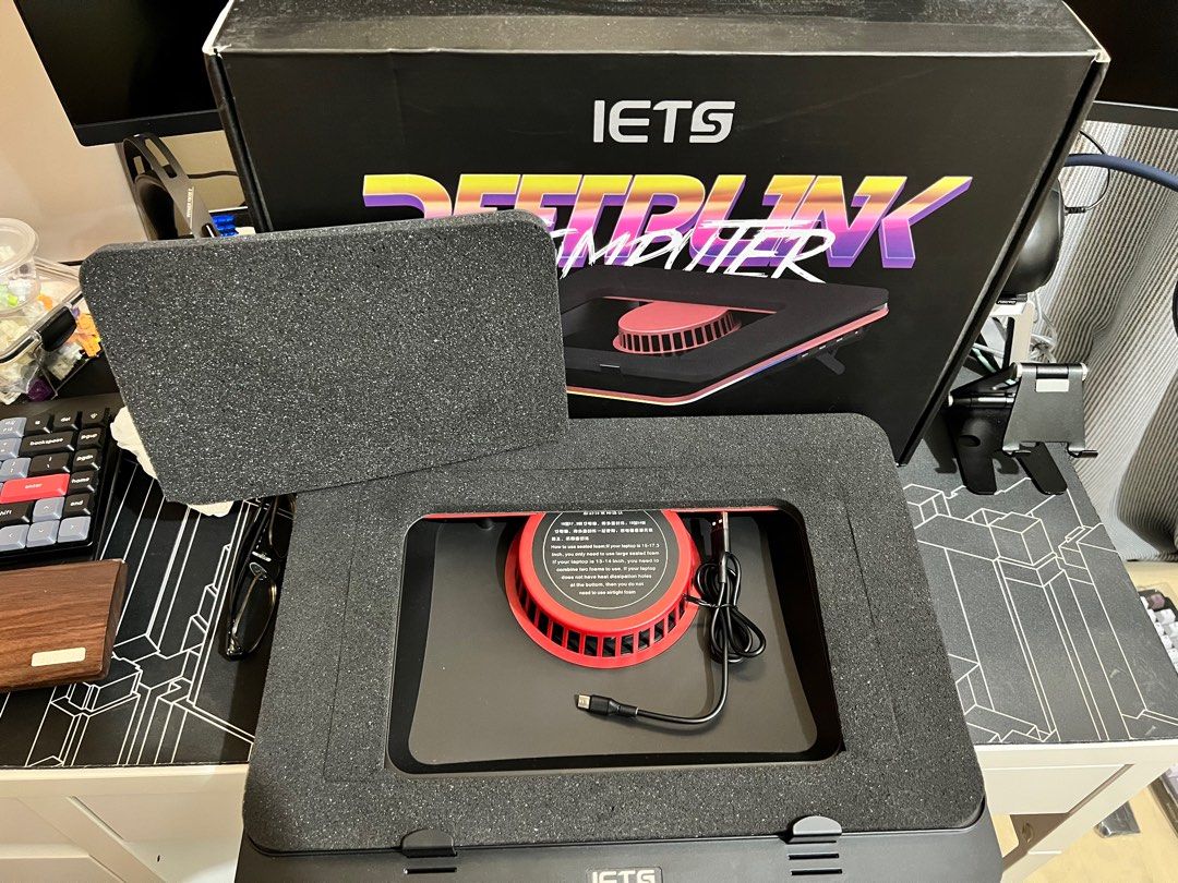 IETS GT500 V2 5000 RPM Cooling Pad for 1317 inch Laptops with RGB