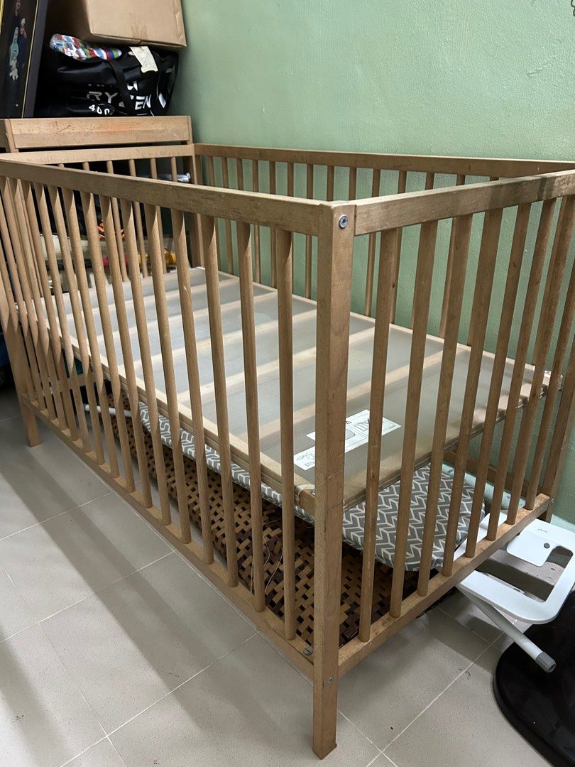 Ikea Baby Cot, Babies & Kids, Baby Nursery & Kids Furniture, Cots