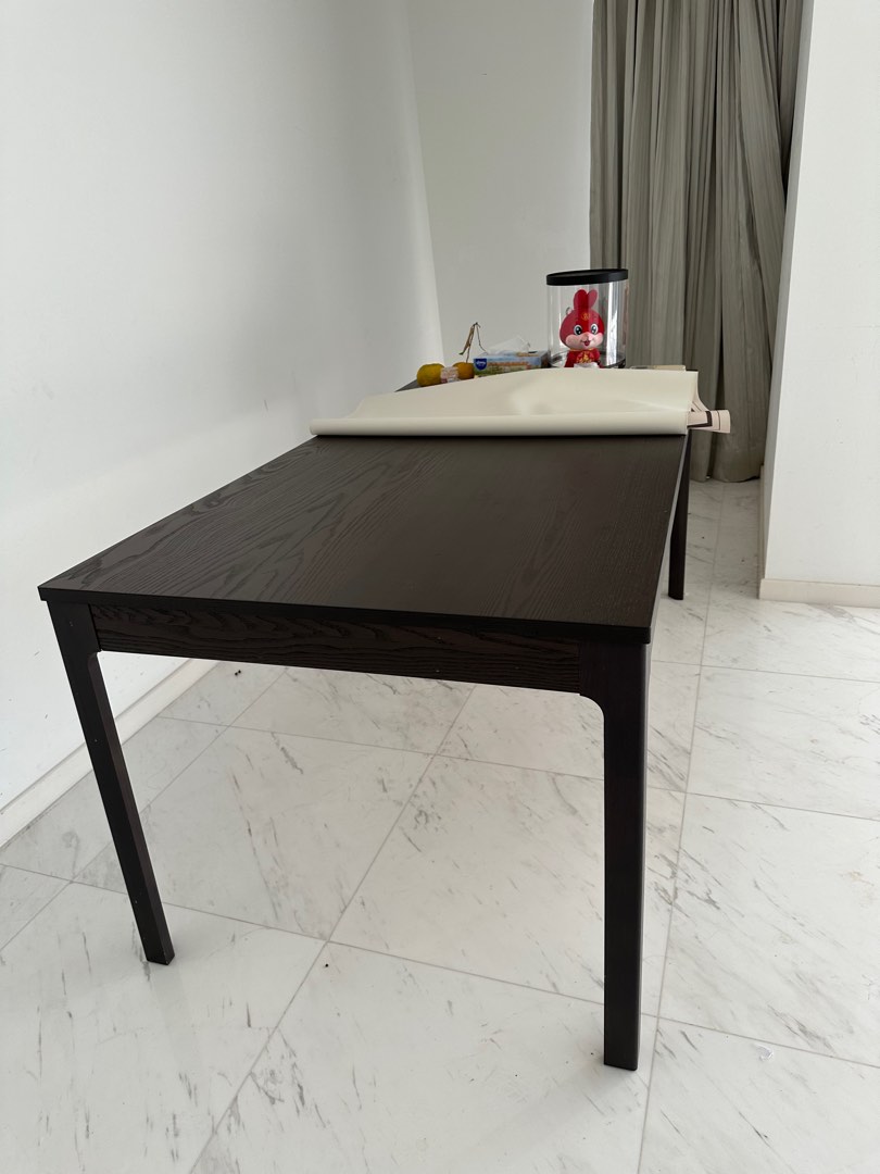 IKEA Dining table extendable (1.8m), Furniture & Home Living, Furniture