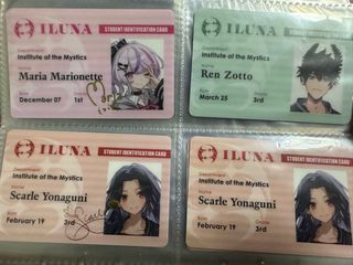 ILUNA nijisanji half anniversary student ID checki