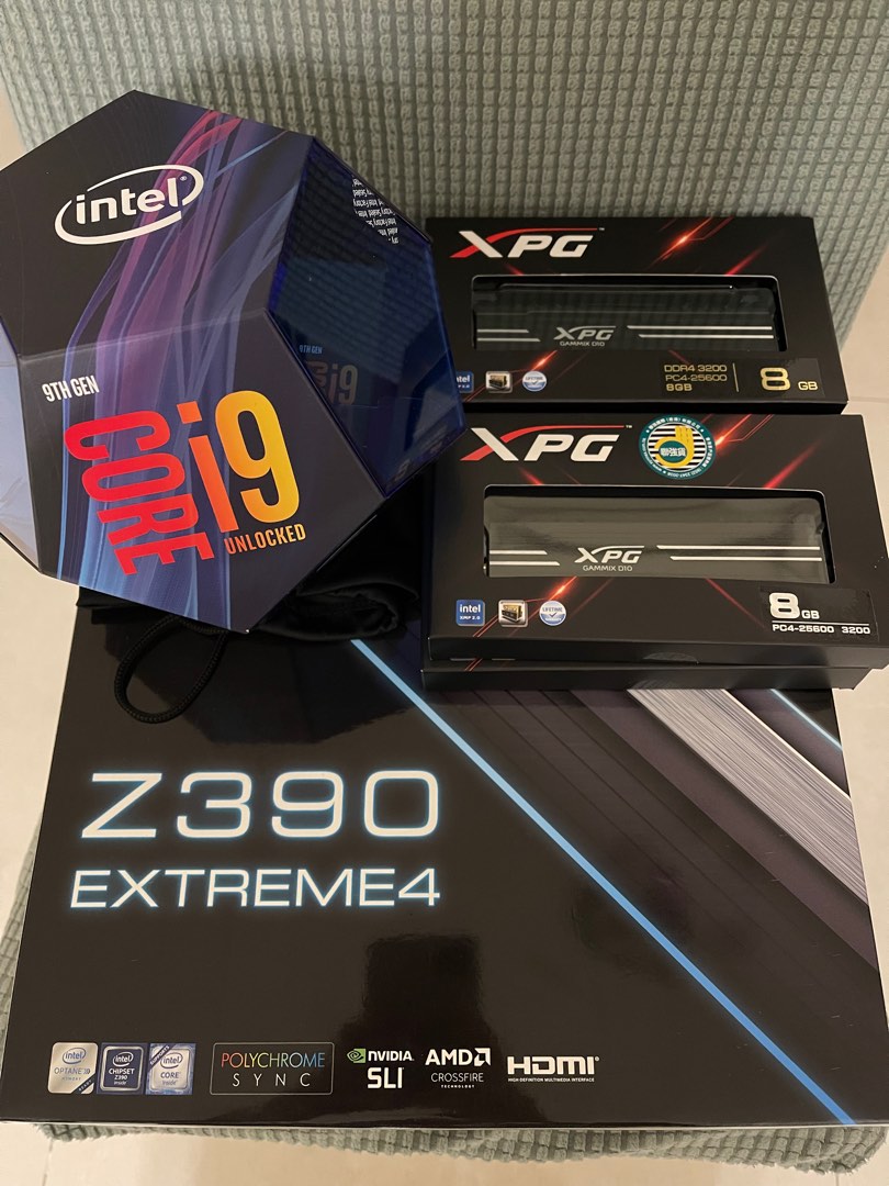 Intel i9 9900k + Asrock Z390 extreme 4 support SLI + Adata DDR4