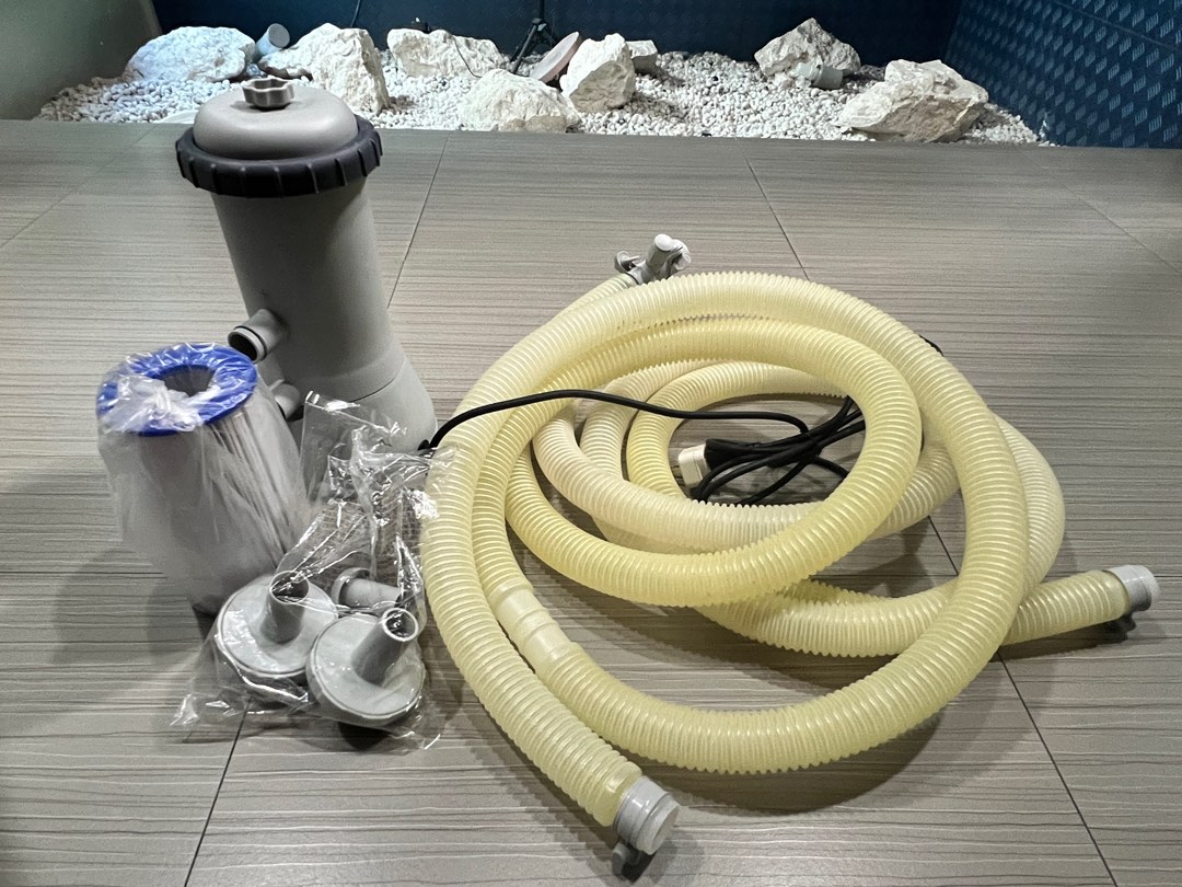 Intex Cartridge Filter Pump (220240volt) 1000 gal/hr, 60Hz, Sports