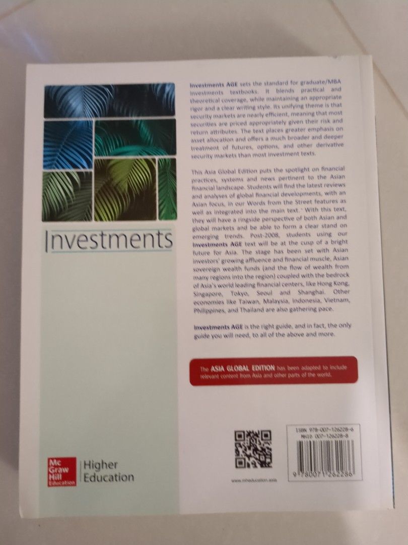Investments (McGraw Hill Asia Global Edition), Hobbies & Toys, Books