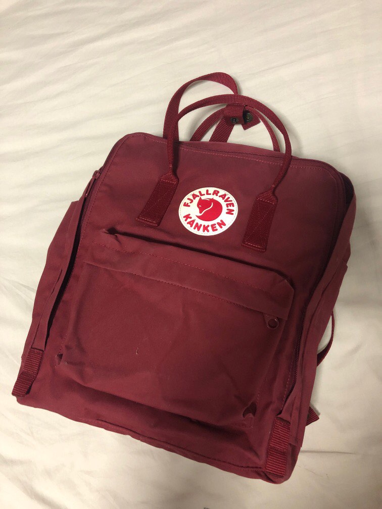 Fjallraven kanken classic hot sale ox red backpack