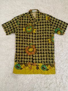 Kemeja batik adi sumanto lengan pendek kuning