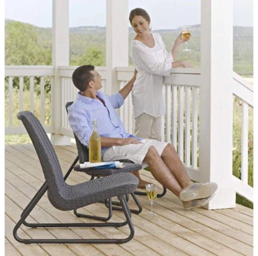 KETER outdoor furniture set, Furniture & Home Living, Outdoor Furniture