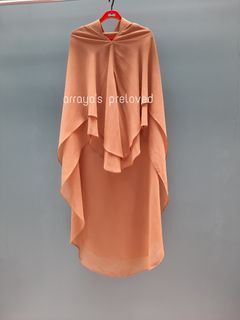 Khimar Coklat Muda