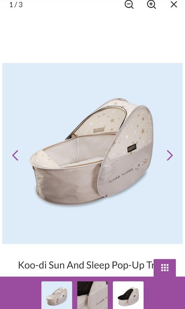 Koo di sun clearance and sleep travel cot