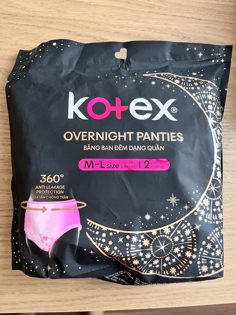 Kotex Overnight Panties - M - L