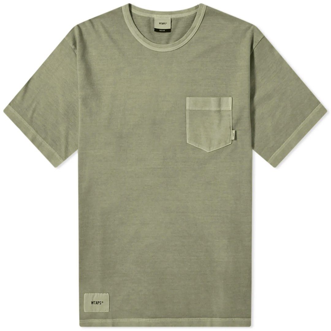 L 03 Wtaps BLANK SS 03 PIGMENT TEE 201atdt-csm04 Olive